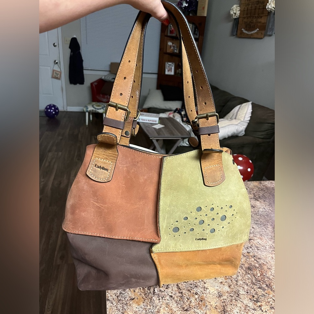 Handmade Genuine Leather Purse. One of a kind.